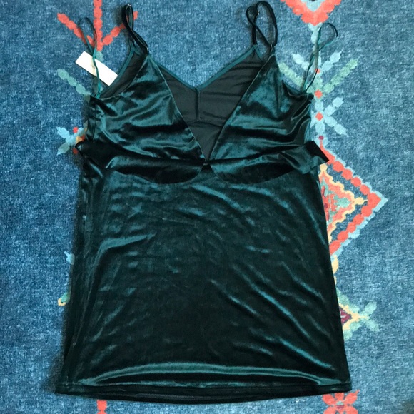 NWT Francesca’s Teal Green Velvet Mini Dress - Picture 12 of 12